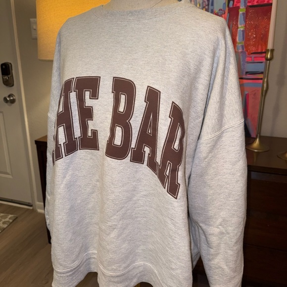 The Bar Sweatshirt Heather Grey/Brown - Picture 3 of 6